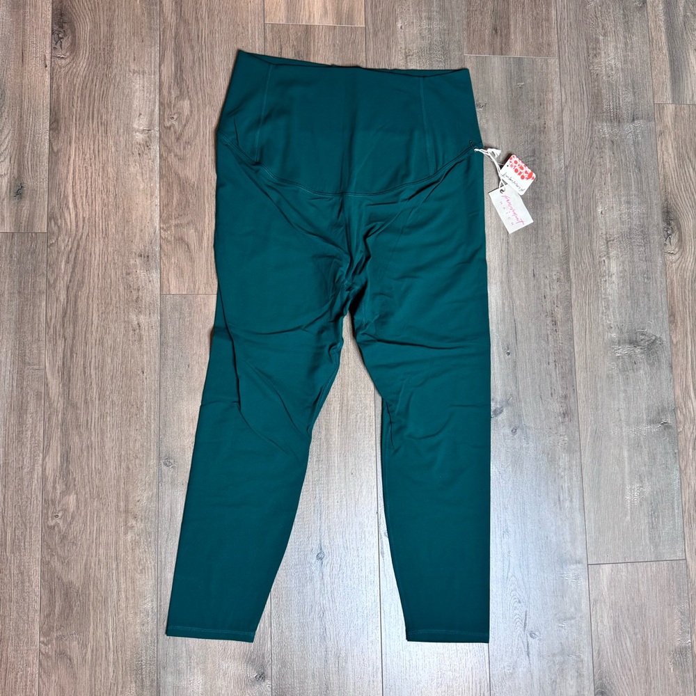 NWT Free People Movement X Hatch Women's Maternity Leggings Green XL